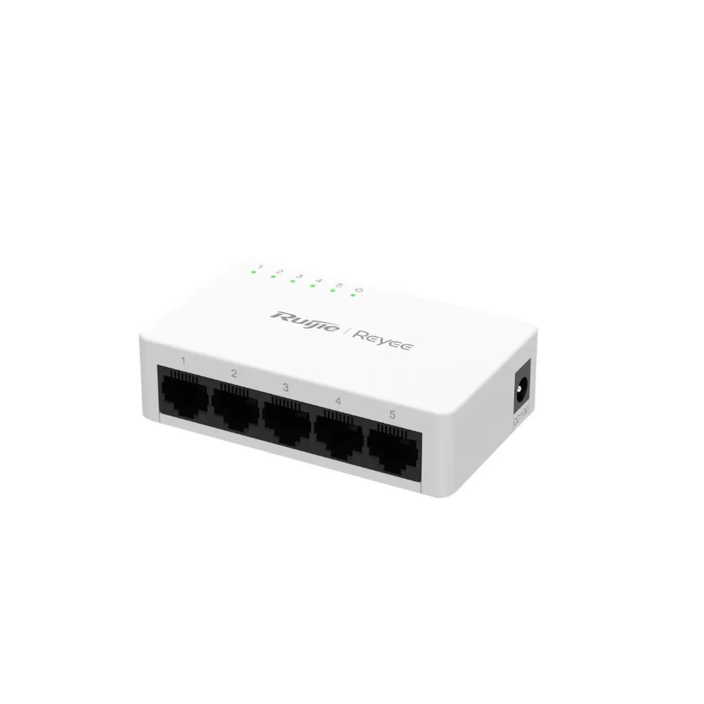 [RG-ES05G-L] Ruijie Reyee Ethernet Switch RG-ES05G-L 5-Port 10/100/1000 Mbps Unmanaged Non-PoE Switch