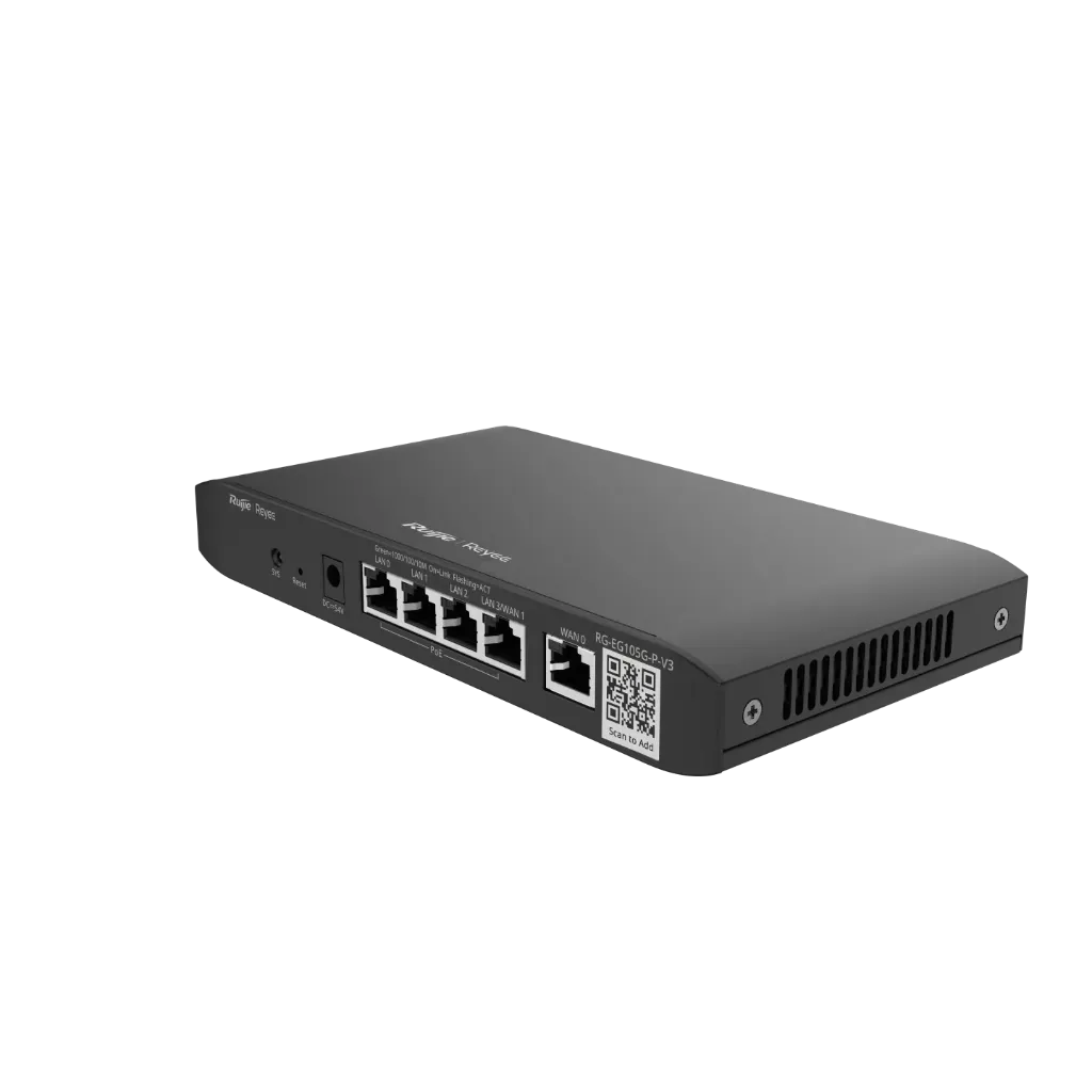 [RG-EG105G-P-V3] Ruijie Reyee PoE Router  RG-EG105G-P-V3 Reyee Cloud Managed PoE Router
