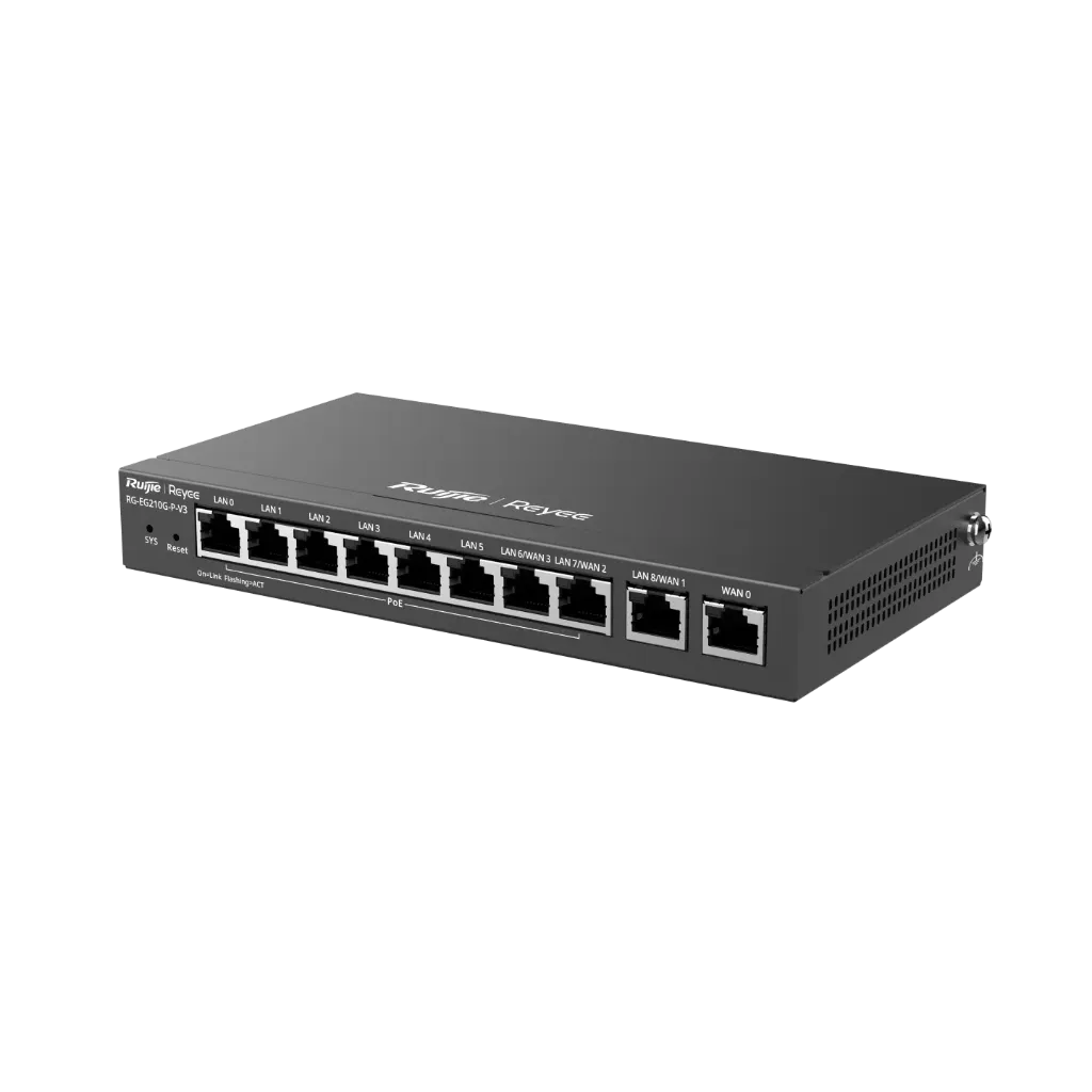[RG-EG210G-P-V3] Ruijie Reyee Controller/Load Balancer RG-EG210G-P-V3 Reyee Cloud Managed PoE Router