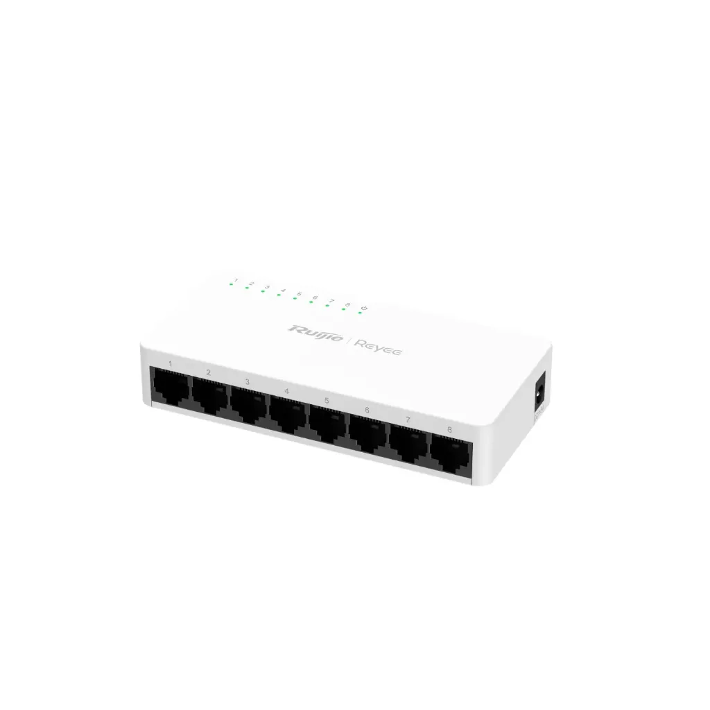 [RG-ES08F] Ruijie Reyee Ethernet Switch RG-ES08F, 8-Port 10/100Mbps, Unmanaged Non-PoE Switch