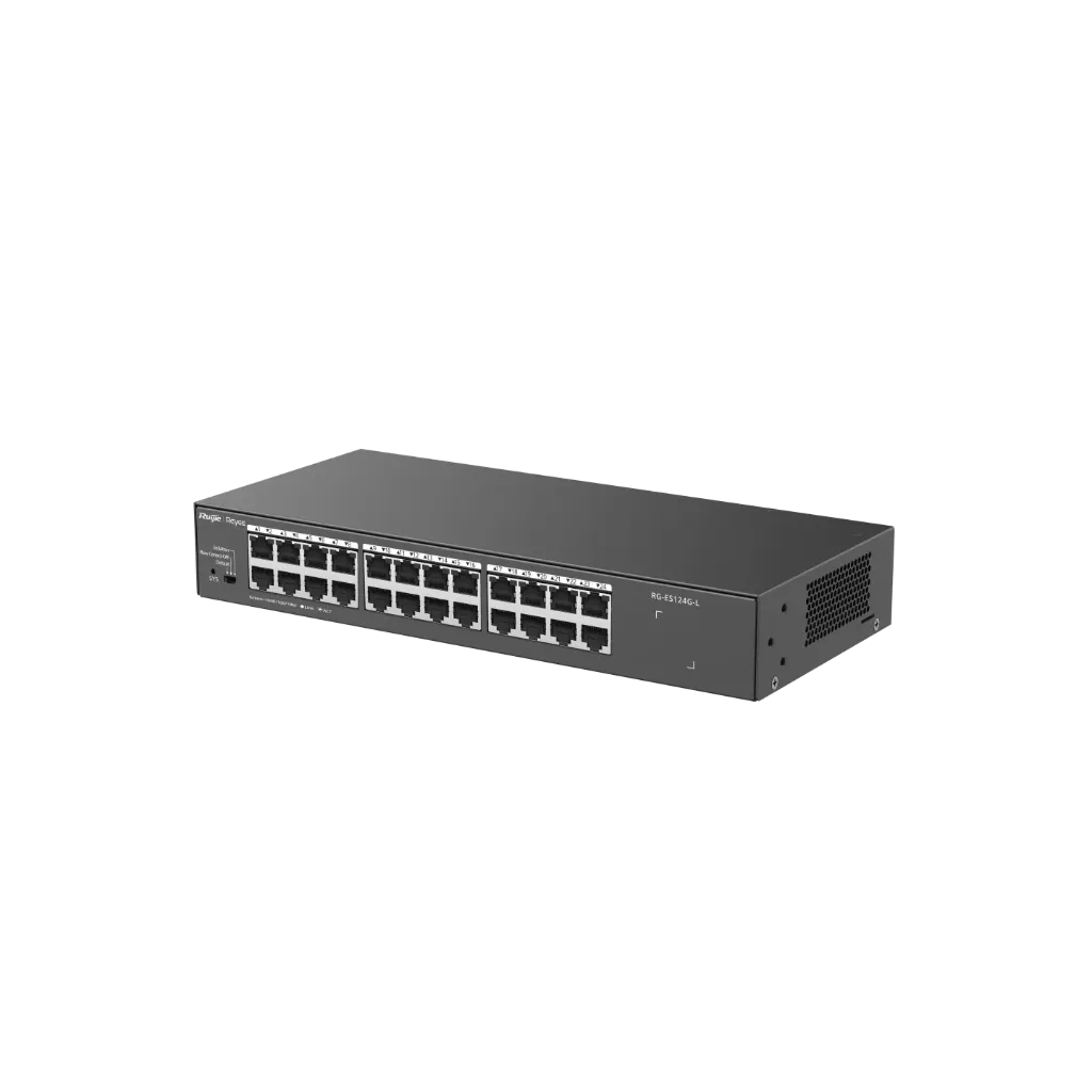 [RG-ES124G-L] Ruijie Reyee Ethernet Switch RG-ES124G-L 24-Port 10/100/1000 Mbps Unmanaged Non-PoE Switch