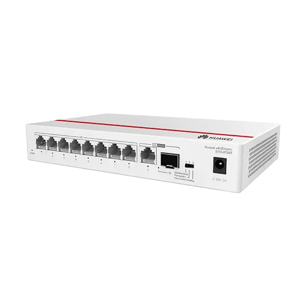 [HW-S110-8P2ST] Huawei eKit Switch S110-8P2ST, 8-Port 10/100/1000 PoE + 1-Port 10/100/1000 + 1-Port 1G SFP Capacity 20Gbps