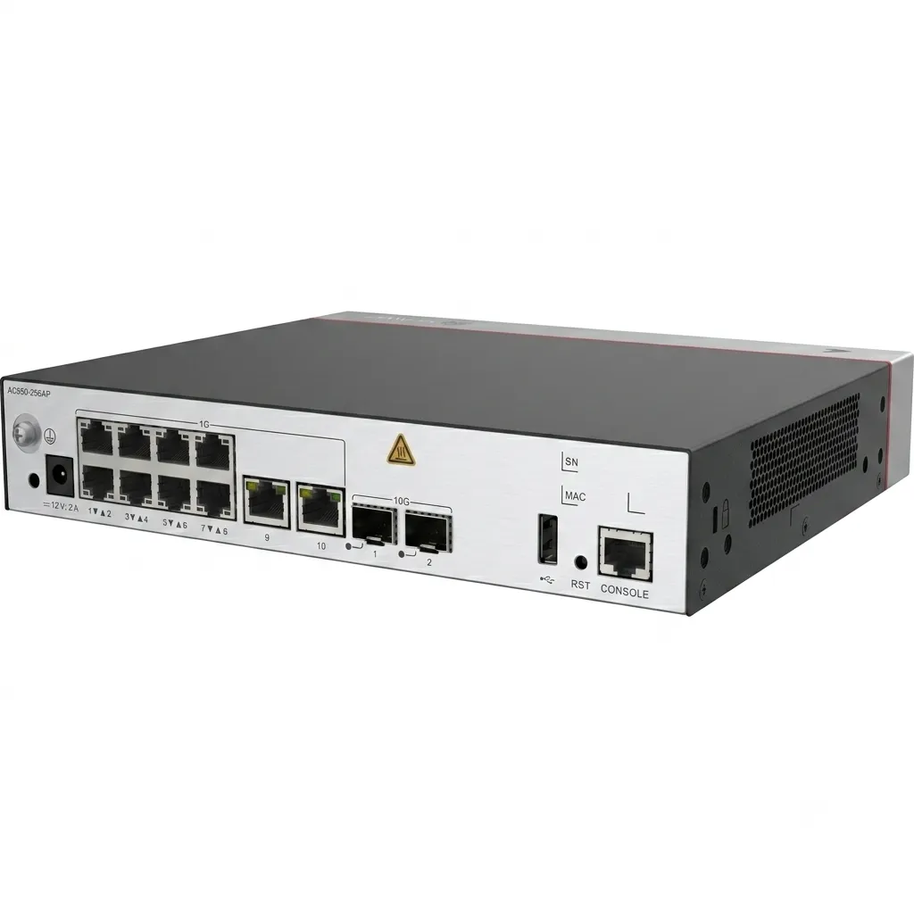 [HW-AC650-256AP] Huawei eKit, Wireless Access Controller, AC650-256AP, 10-Port 10/100/1000 + 2-Port 10GE SFP+ Manages up to 256 APs
