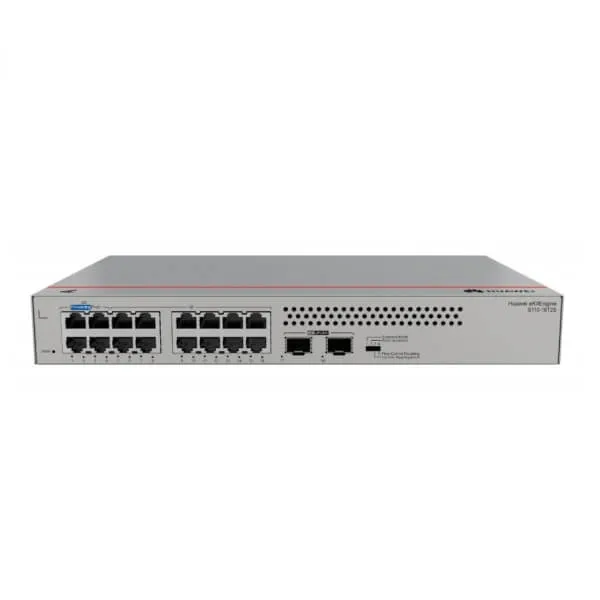 [HW-S110-16T2S] Huawei eKit Switch S110-16T2S, 16x 10/100/1000BASE-T Ports, 2x 1G GE SFP Ports