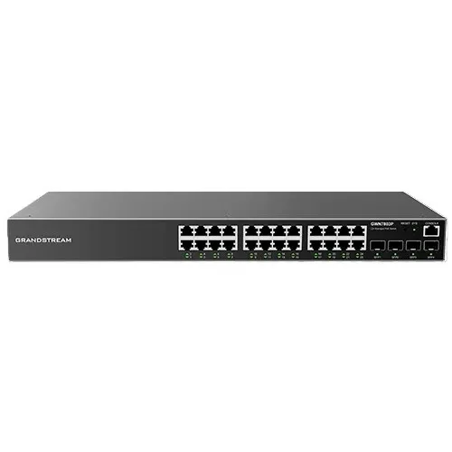[GWN7803P] Grandstream, Switch, GWN7803P, Managed, 24x 10/100/1000BASE-T Ports, 4x 1G SFP Ports, PoE/PoE+
