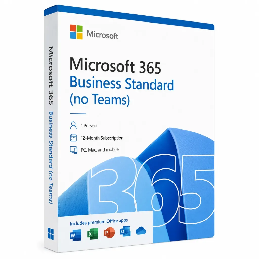 Microsoft 365 Business Standard (no Teams)