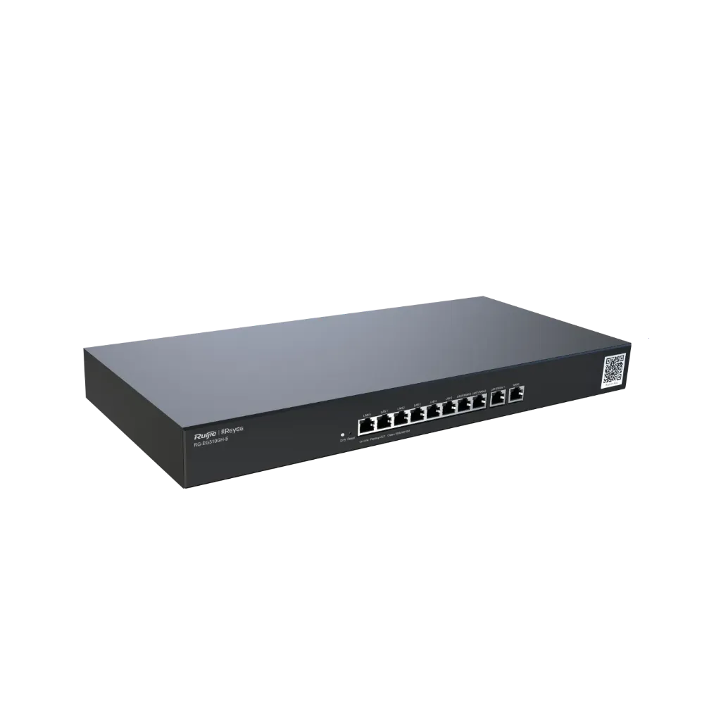 [RG-EG310GH-E] Ruijie RG-EG310GH-E High-Performance Enterprise Gateway 10 Ports (1 WAN, 3 LAN, 6 WAN/LAN 10/100/1000 Mbps) Non-PoE