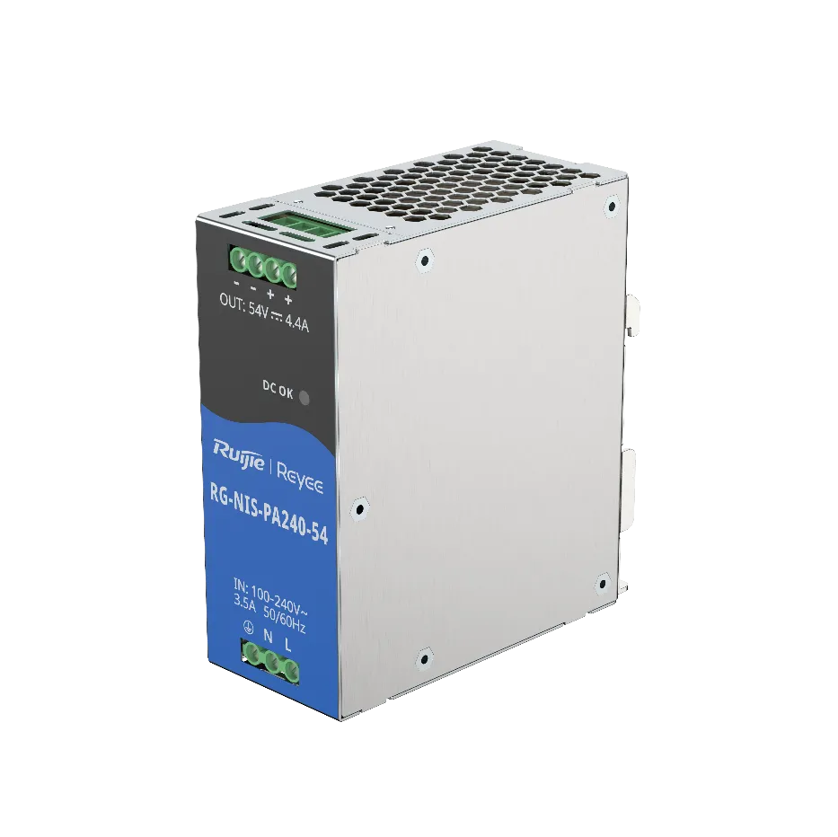 [RG-NIS-PA240-54] Ruijie, Power Supply, RG-NIS-PA240-54, 240W 54V DC Industrial Power Supply