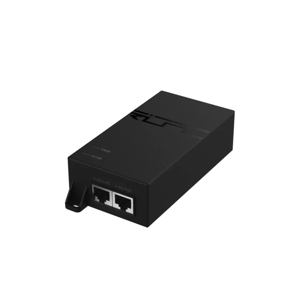 [RG-POE-50-60W-MG] Ruijie, PoE Injector, RG-POE-50-60W-MG, 60W 2.5G/5G/10G Multi-Gigabit PoE Injector, 1 Data In Port, 1 PoE Out Port (100/1000/2500/5000/10000 Mbps)