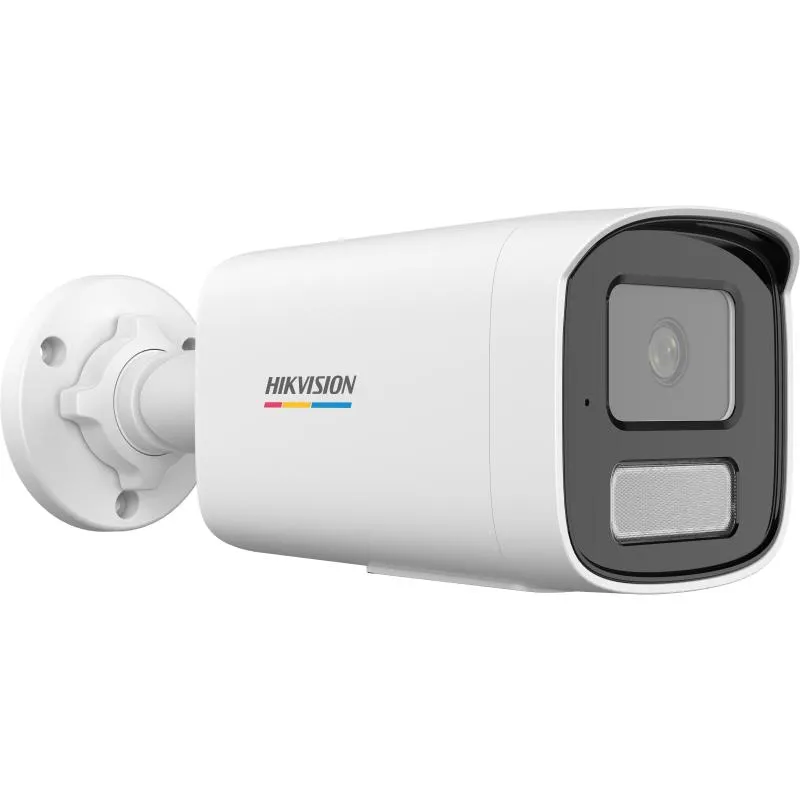 Hikvision, Fixed Bullet Network Camera, DS-2CD1T67G2H-LIU, 6 MP, Smart Hybrid Light, ColorVu, Built-in Mic, IP67, 1x 10/100M LAN Port, PoE (802.3af)