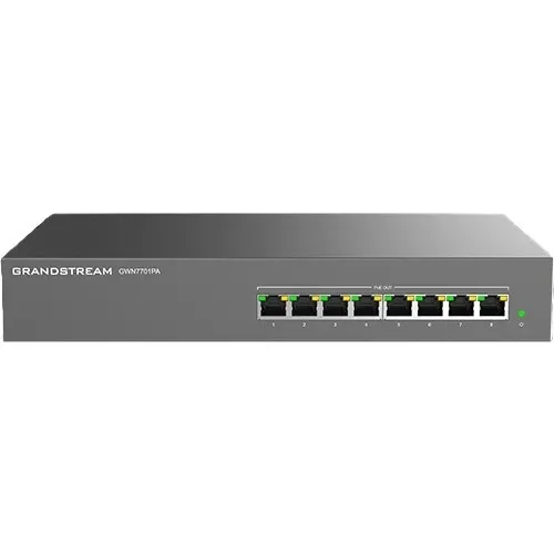[GWN7701PA] Grandstream, Network Switch, GWN7701PA, 5-Port 10/100/1000, PoE+