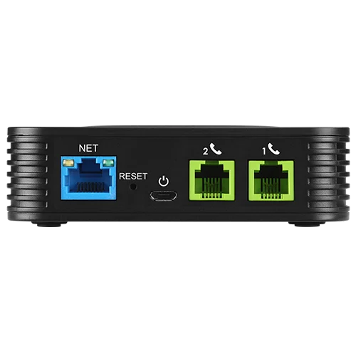 Grandstream, Analog Telephone Adapter, HT802V2, 2x FXS Ports, 1x 10/100 LAN Port