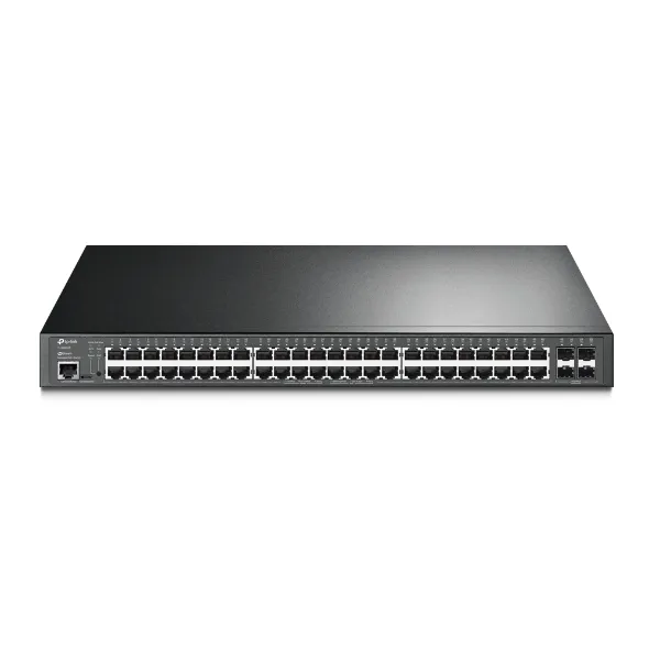 TP-Link Switch TL-SG3452P Managed 48-Port 10/100/1000 Mbps RJ45 PoE+ 4-Port 1G SFP