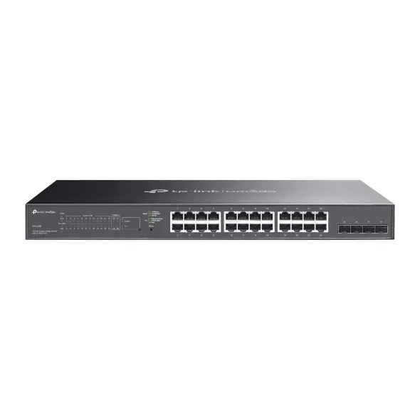 TP-Link Managed Switch TL-SG2428P 24-Port 10/100/1000 Mbps RJ45 PoE+ 4-Port 1G SFP