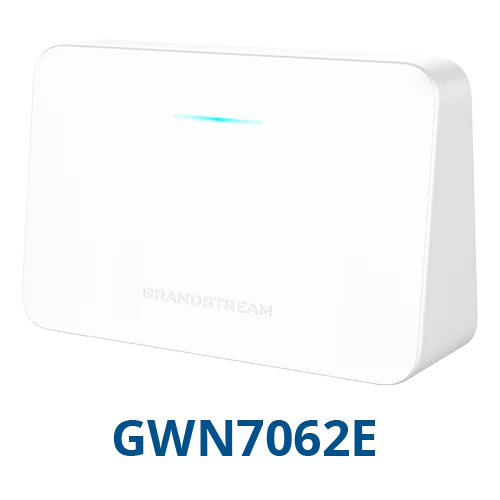 Grandstream Wireless Router GWN7062E, AX3000 Dual-Band Wi-Fi 6, 3 x 10/100/1000 Mbps Ethernet WAN/LAN Ports