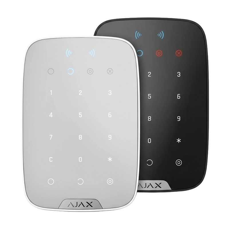 [AJ-26077] Ajax Keypad Plus, Touch Buttons, Pass & Tag Authentication, Up to 2 Years Battery Life (Black)