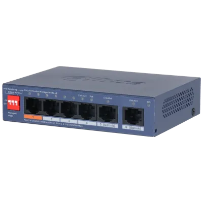 DAHUA 6-Port Cloud Managed Gigabit Switch with 4-Port PoE (60W)
