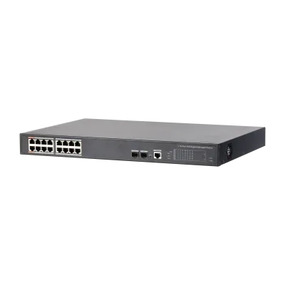DAHUA 16-Port Managed Gigabit PoE Switch with 2 SFP Ports (240W)