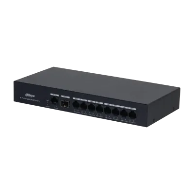 DAHUA 10-Port Unmanaged Gigabit Switch with 8-Port PoE (65W)