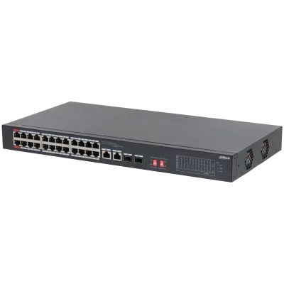 DAHUA 26-Port Unmanaged Switch with 24-Port PoE (240W)