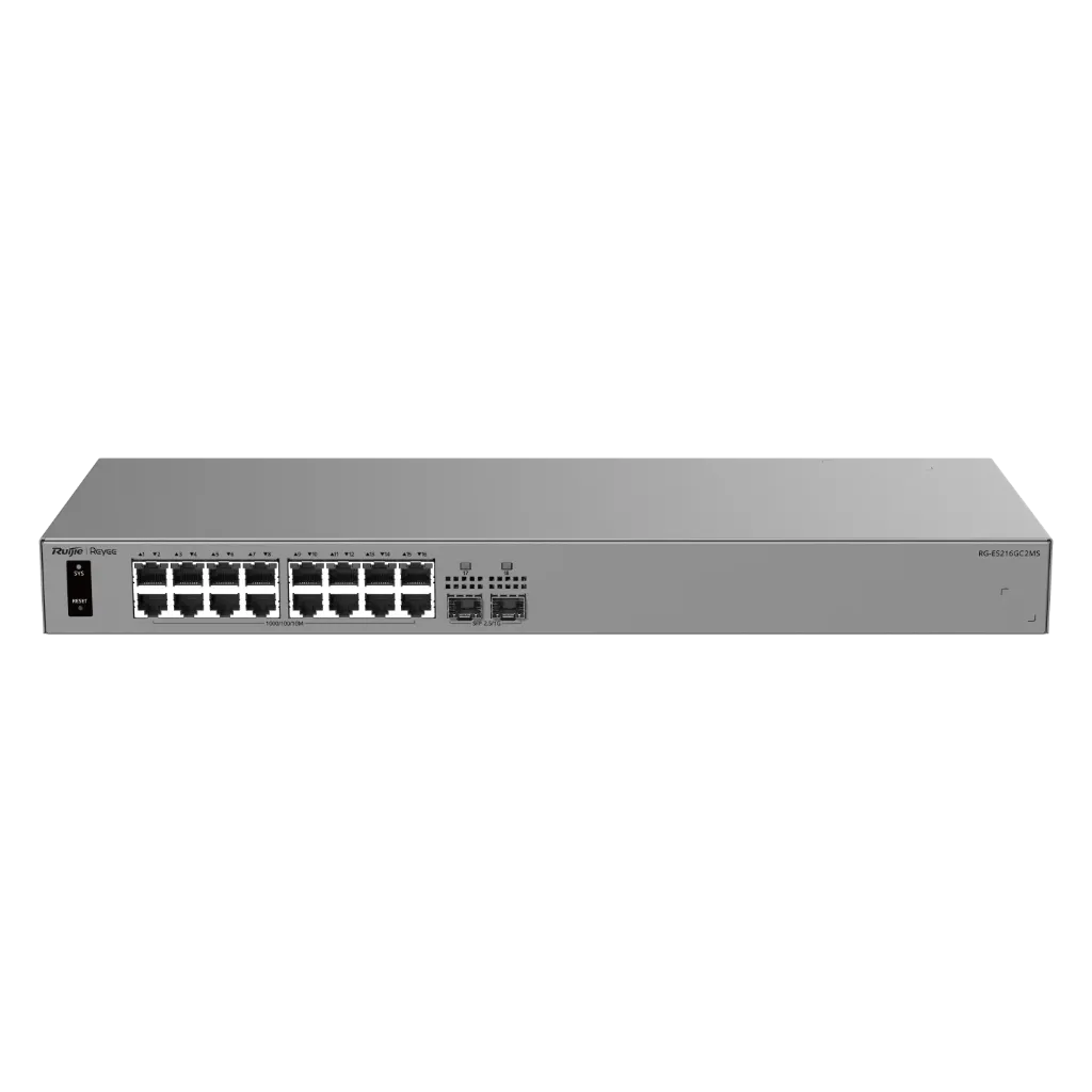 Ruijie Reyee Managed Switch RG-ES211GS-LP, 11 Ports 1G (10x 10/100/1000 Low Power PoE, 1x SFP)